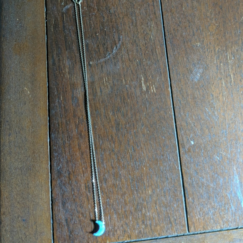 Moon charm necklace